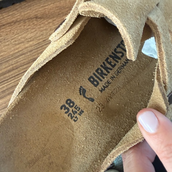 New Birkenstock Latte Suede Boston Clogs size 38 M / US size 7 - Picture 8 of 9